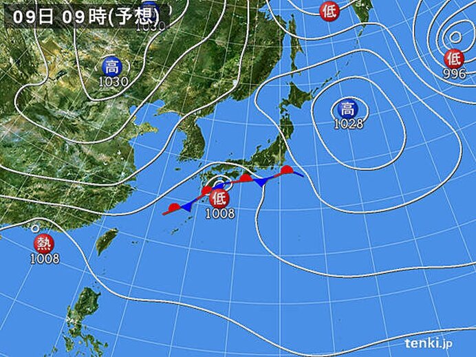 低気圧や前線の影響で雨　太平洋側を中心に大雨の恐れも