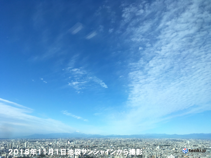 秋の風物詩 うろこ雲広がる 日直予報士 18年11月01日 日本気象協会 Tenki Jp
