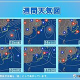 四国2週間天気　秋晴れの日多い　朝晩と日中の気温差が大きくなるため服装選びに注意