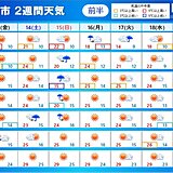 2週間天気　日曜は近畿～東北南部で雨　関東はヒンヤリ　月曜～火曜は北日本で荒天