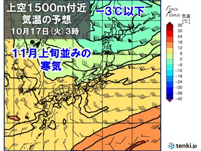 16日(月)～22日(日)　16日夜から北海道で積雪の所も