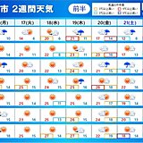 2週間天気　ひと雨ごとに秋深まる　北海道は16日夜から山で積雪も　車は冬装備を