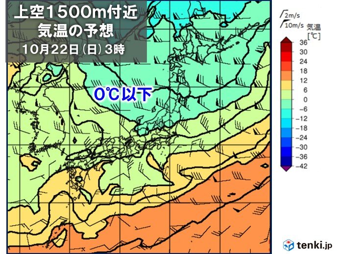 週末 この秋一番の強い寒気
