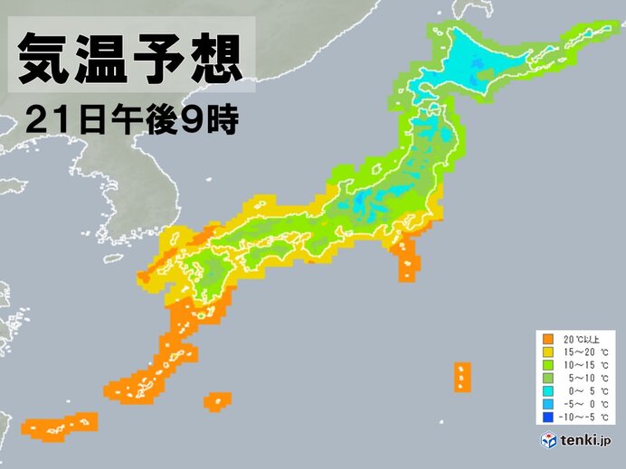 今夜は冷たい北風で寒いくらいに