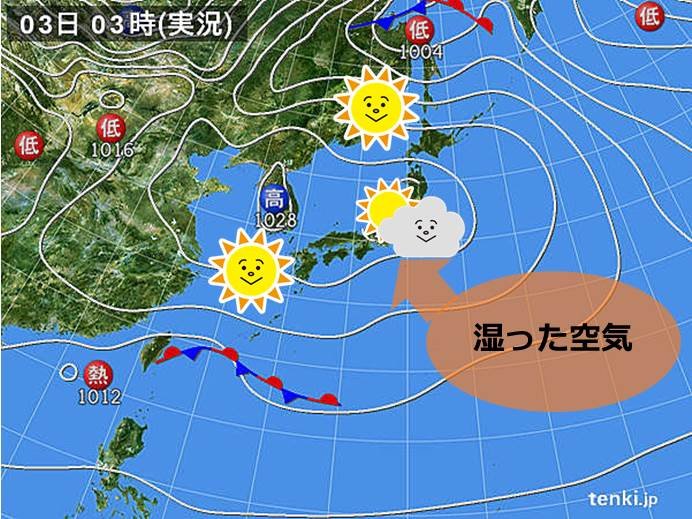 3日文化の日　関東や東海　雲が広がっても、まずまずの行楽日和