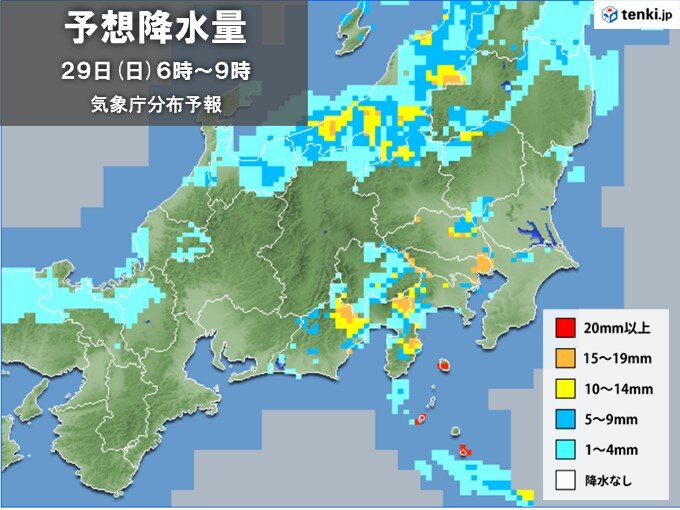 あす29日も大気不安定　午前中に急な雷雨の恐れ