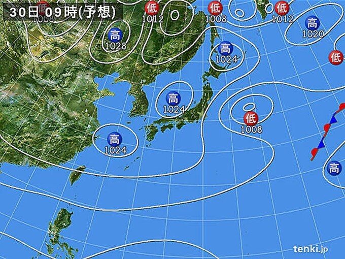 1週目(30日～11月5日)11月に入っても夏日が連発