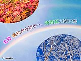 北陸の時雨　1年で雨の出現率が最も高い時期となるも　晩秋から初冬への虹の架け橋も