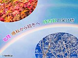 北陸の時雨　1年で雨の出現率が最も高い時期となるも　晩秋から初冬への虹の架け橋も