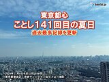 都心　ことし141回目の夏日　年間夏日過去最多を更新　11月の夏日は14年ぶり