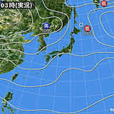 6日　東海で激しい雨　関東も午後は本降り