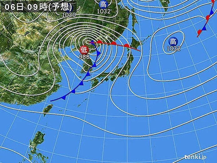 東北～九州も荒天に