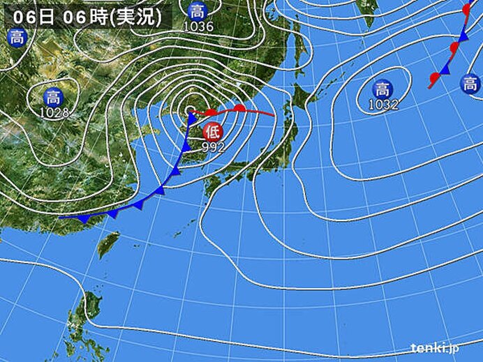 九州から東海、北海道の所々に雨雲や雷雲　四国で激しい雨を観測
