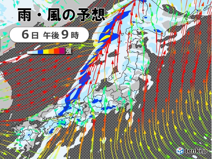 強雨エリア拡大