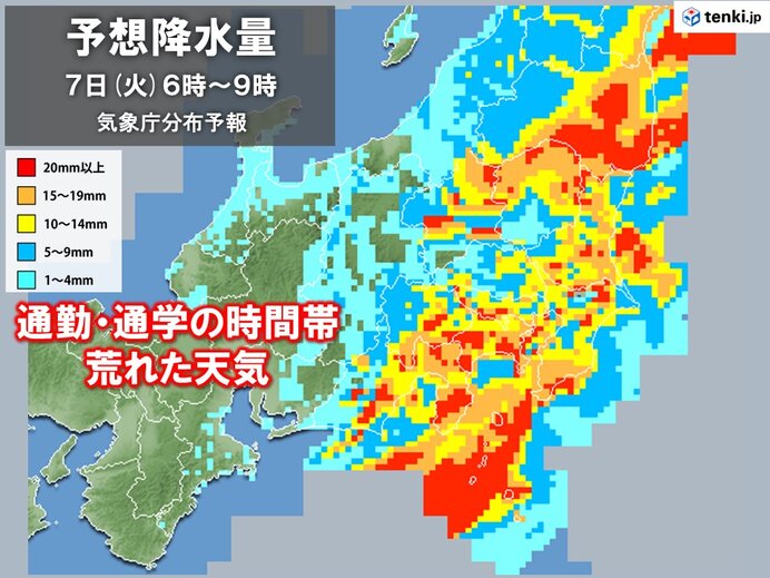 関東甲信 あすの通勤、通学の時間帯 荒れた天気 東京都心で2日連続の夏