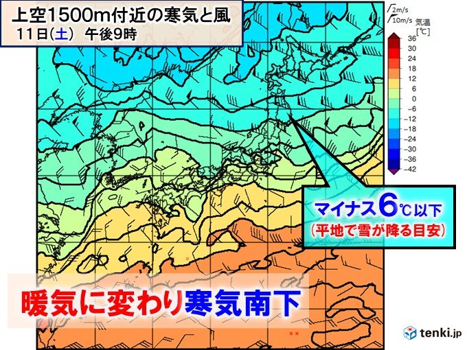 土日　北日本の平地や東日本の峠道は冬用のタイヤ装備を