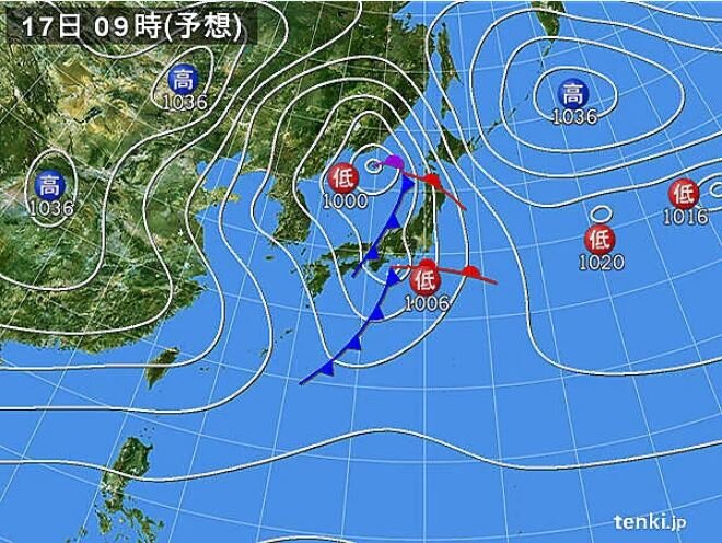 今夜は次第に本降りの雨　17日(金)は九州などに黄砂飛来の可能性