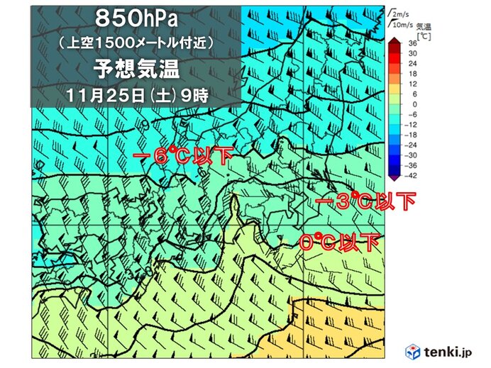 次の週末は気温が急降下