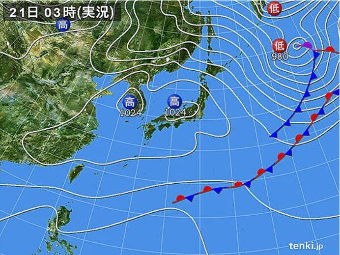 各地で晴天　日本海側も天気回復