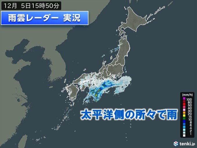 今日5日　太平洋側の所々で雨　少雨解消ならず　節水を