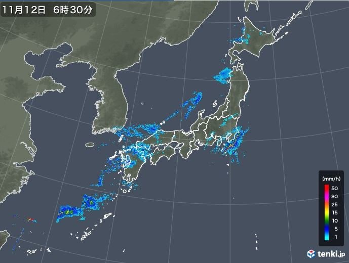 秋晴れ一転　各地ですっきりしない天気