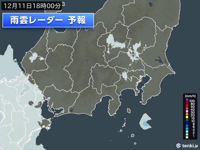 関東ではお帰りの時間帯は雨も?