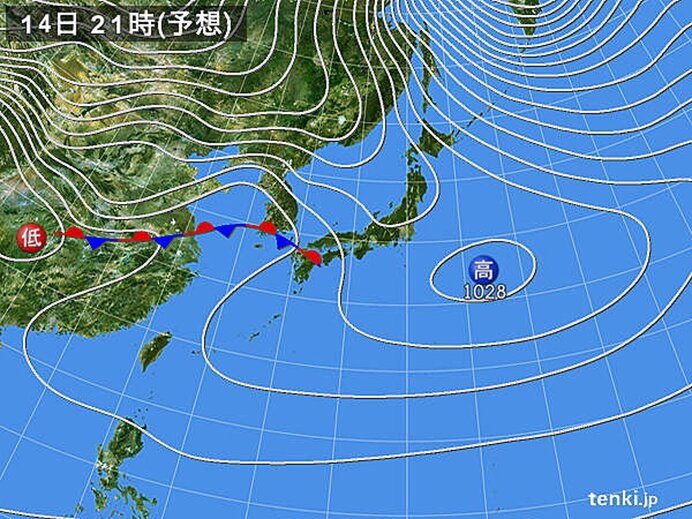 西から天気が下り坂