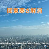 正午の気温　関東は昨日の寒さから一転　10℃近く上昇　夜は日本海側から寒気流入