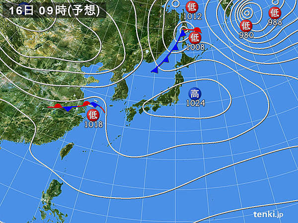 あさって以降の天気　北海道では積雪も