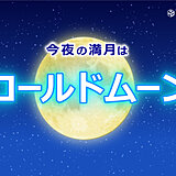 今日は今年最後の満月　12月の満月は「コールドムーン」　太平洋側を中心に晴れる