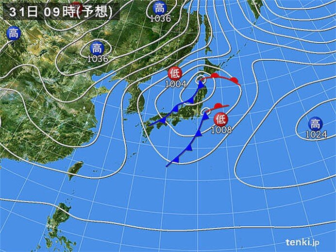 大晦日の夜から広い範囲でリスク大