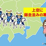 関東も　師走並みの寒気　次々と