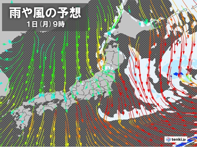 日本海側はふぶきや横殴りの雨　太平洋側も風強まる