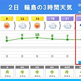 2日の北陸　今夜から能登では警報級の大雨か　土砂災害の危険性高まる