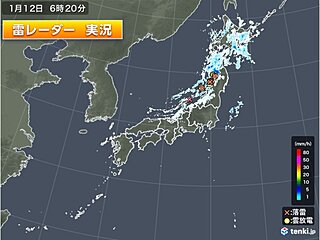 北陸周辺で雷雨　被災地で大気の状態が不安定　急な強い雨など注意