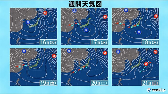 20日～21日　太平洋側も冷たい雨　平地でも雪の可能性