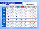 九州　今週後半は一時的に春の暖かさ　来週は寒波襲来で気温急降下