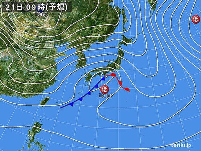 山沿いや山地は警報級の大雪か　東京23区など平地は雨の可能性が高い