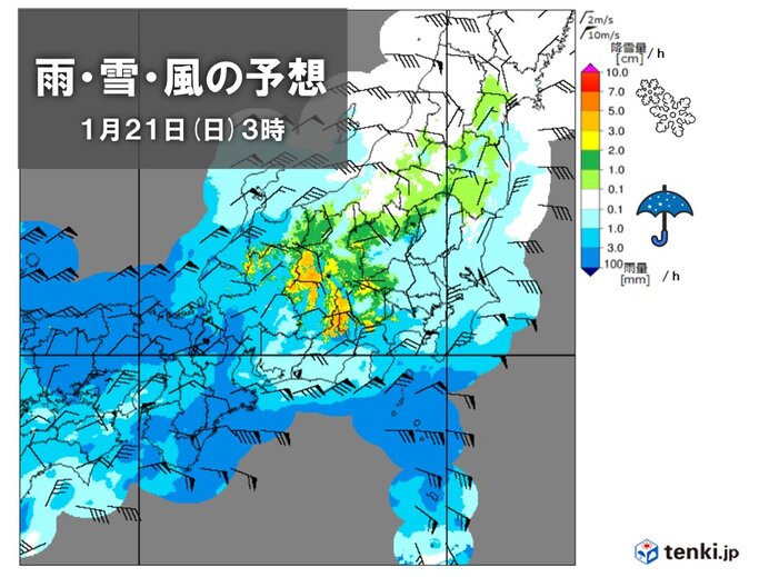 土日は雨や雪