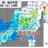 今日の午後は関東で雪　東京都心は雨　雪の降る可能性は低い　山沿いでは大雪に警戒