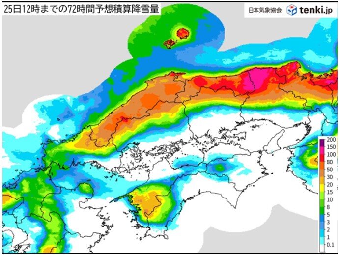 中国地方 冬の嵐 25日まで日本海側で暴風雪 山地は大雪 広く低温 水道