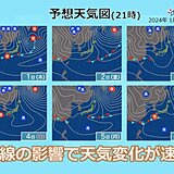 中国地方　向こう一週間　天気変化速く　気温は高めで降水は雨　スギ花粉わずかに飛散