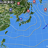 21日　夜は広く傘の出番　北日本は積雪も