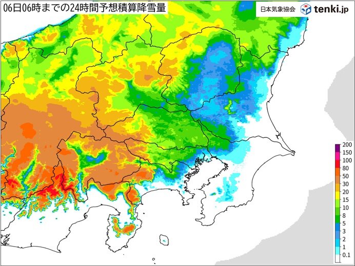 東京23区でも積雪か