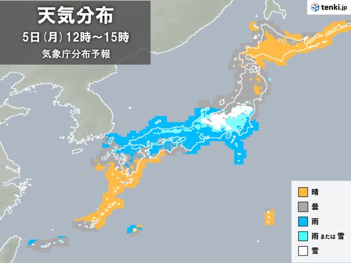 九州南部は局地的に激しい雨