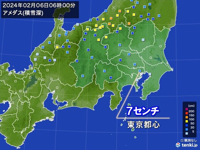 関東　朝6時も都心の積雪7センチ　シャーベット状や路面凍結も　特に注意すべき所は