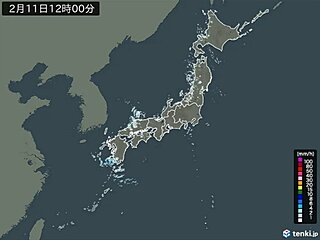 強い寒気が通過　西日本で雨雲や雷雲が発達中　午後は東日本も不安定に