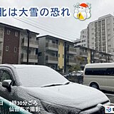 東北は南部を中心に午前中から雪　午後は東北北部にも雪の範囲が広がる　大雪の恐れも