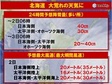 北海道　明日2日にかけて大雪や暴風雪で大荒れに　交通影響に警戒