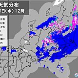 6日　関東甲信は昼頃まで雨　山沿いは大雪の所も　強い北風　真冬のような寒さ
